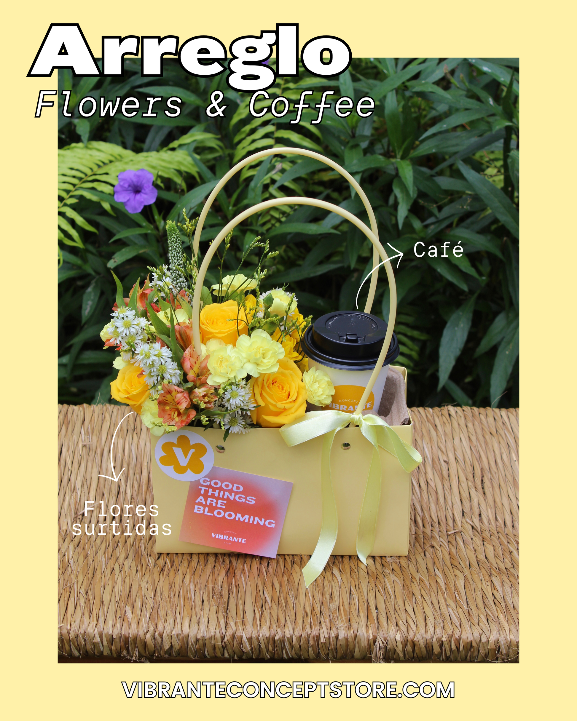Flowers & Coffee - Flores Amarillas
