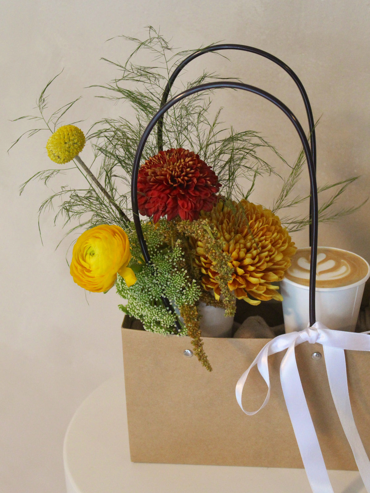 Flowers & Coffee Bag - Autumn