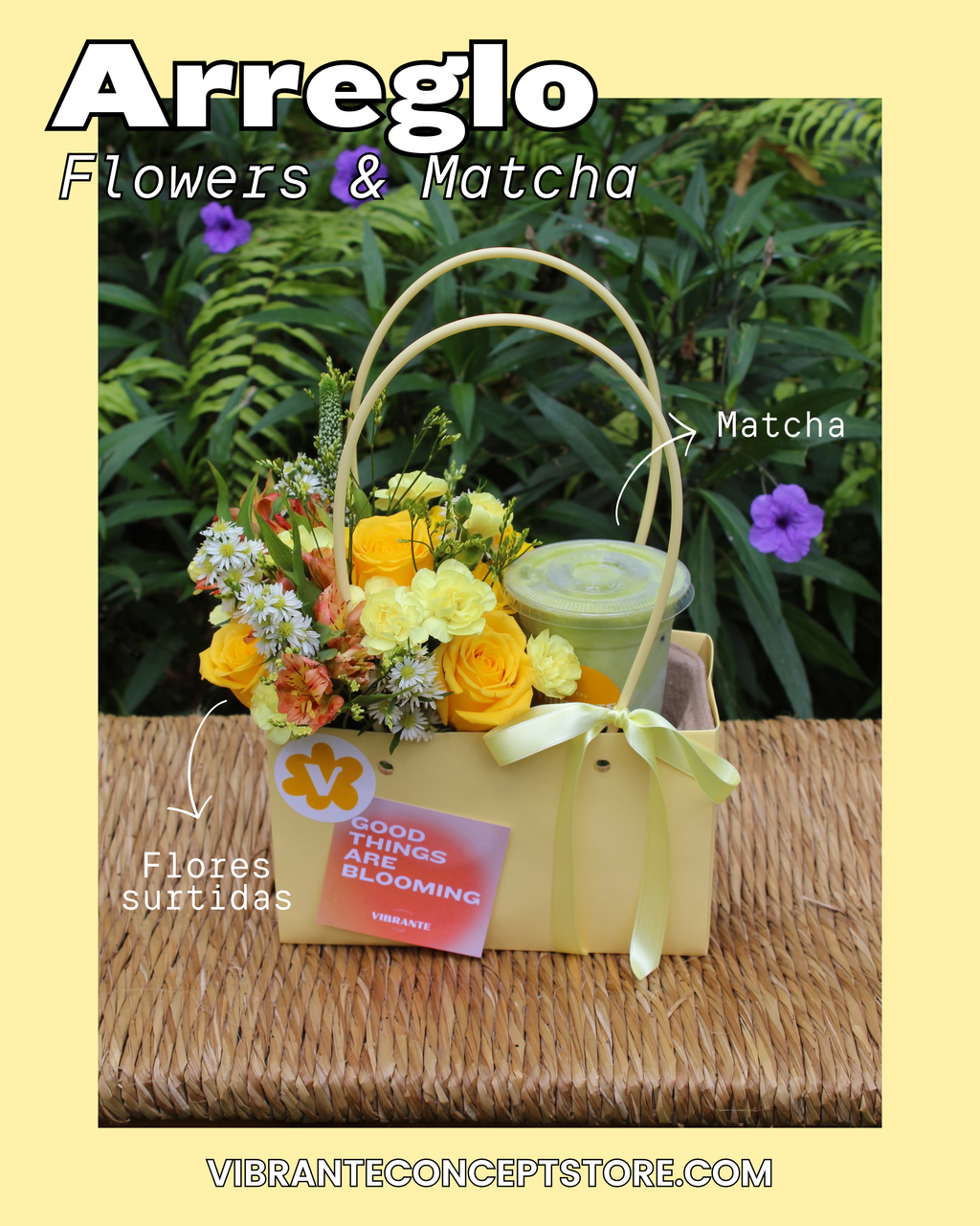 Flowers & Matcha - Flores Amarillas