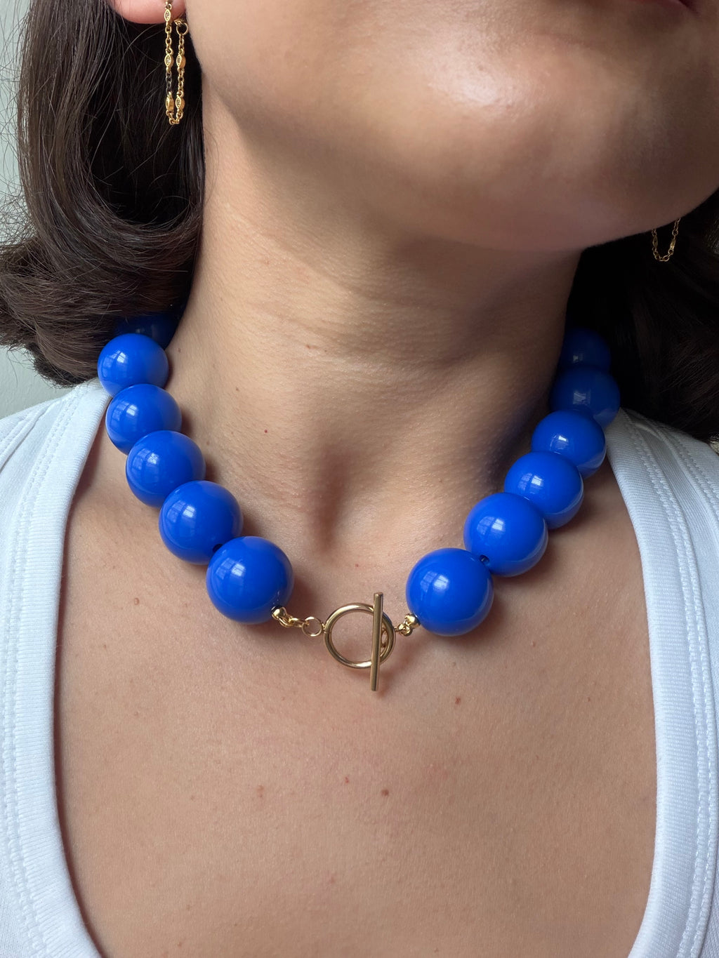 Cobalt Bubble Necklace
