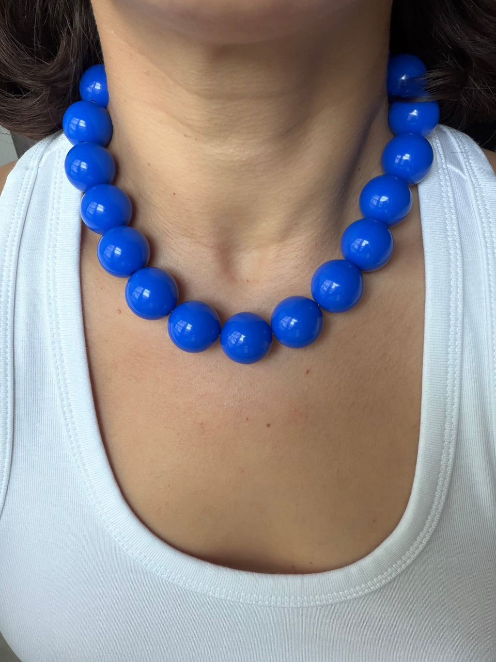 Cobalt Bubble Necklace