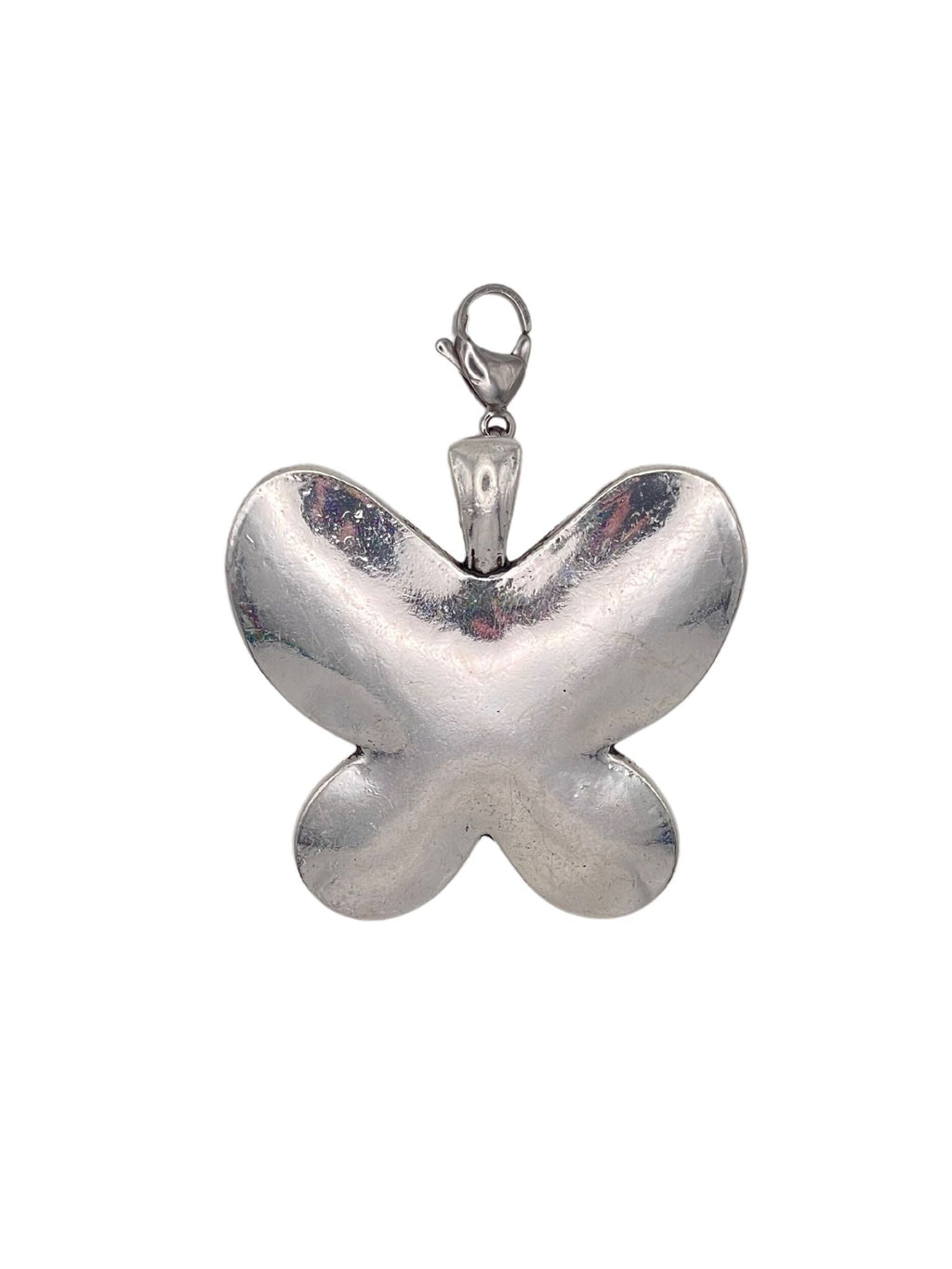 Silvery butterfly charm