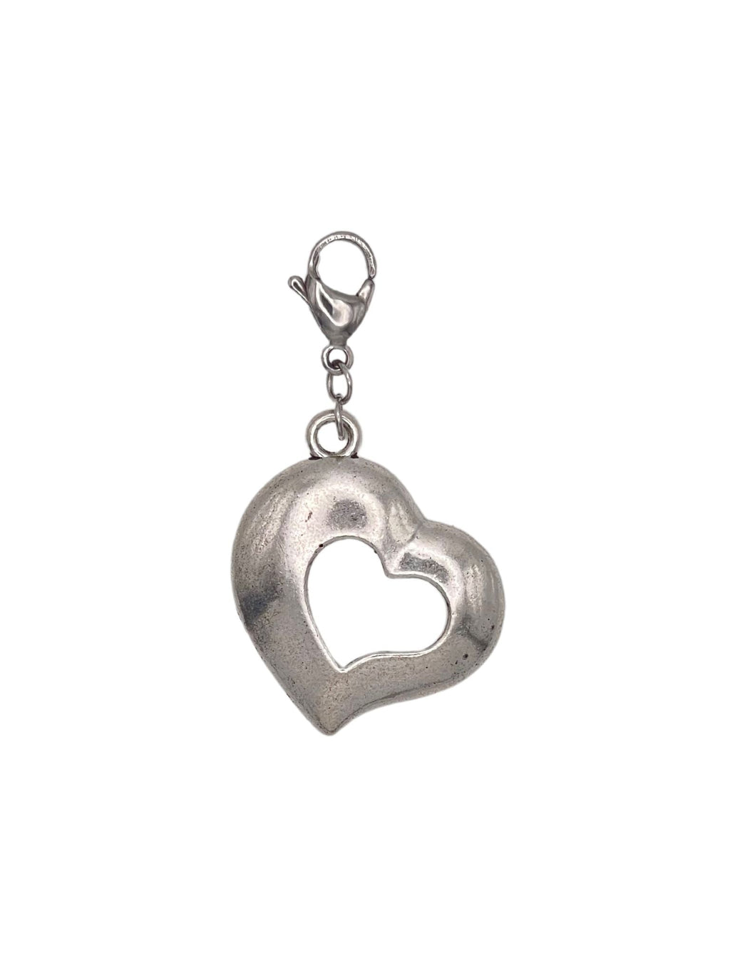Silvery heart charm