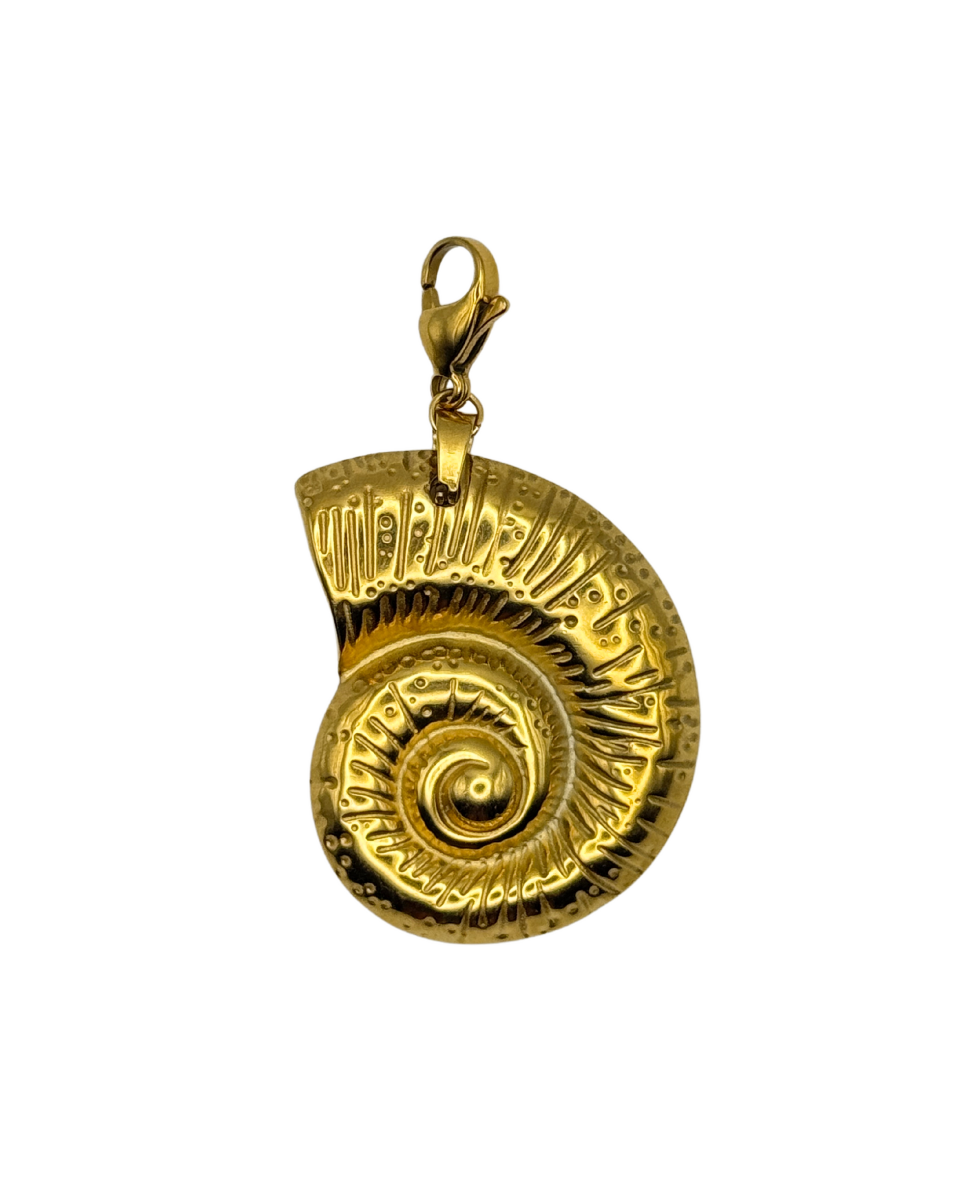 Golden shell charm