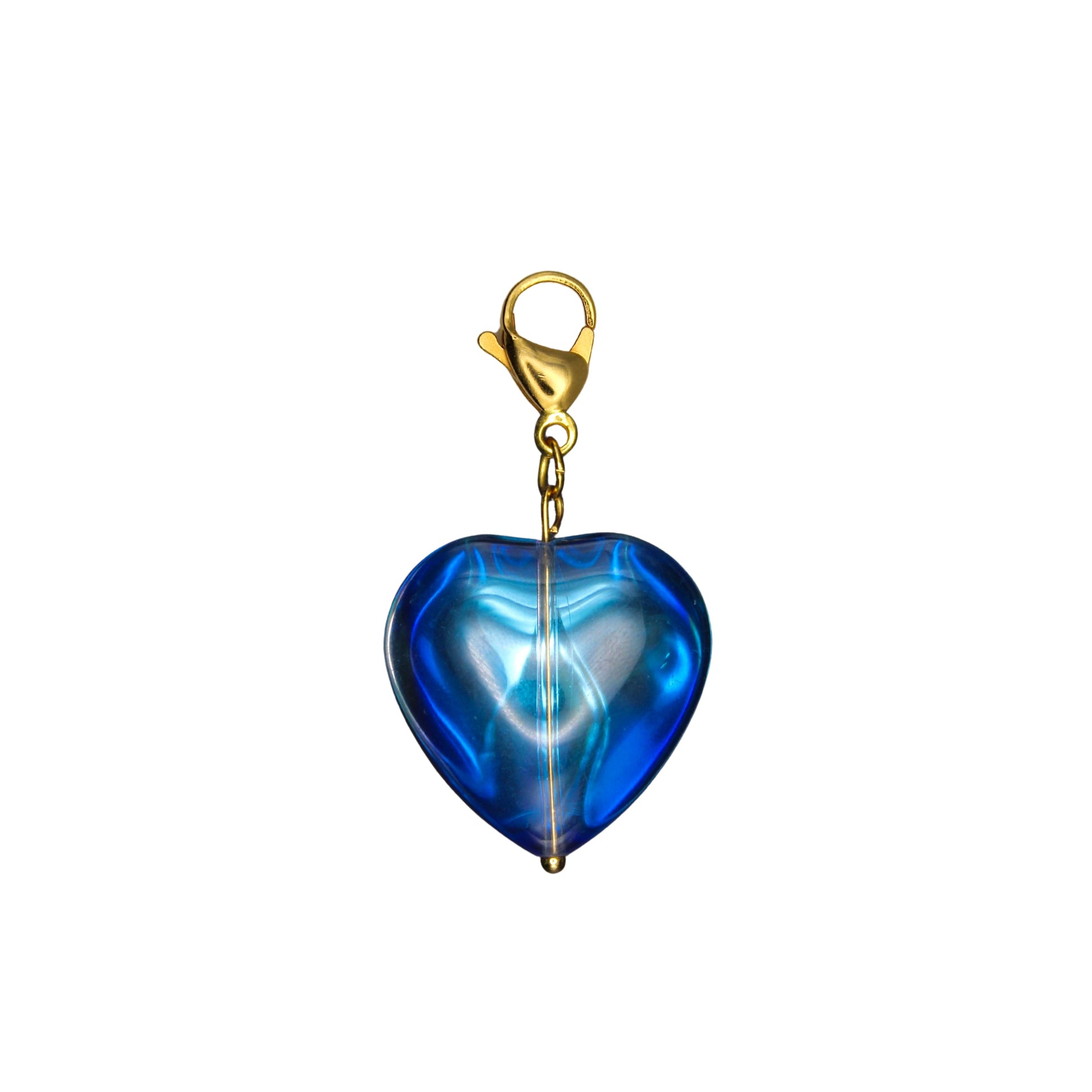 Corazón azul charm