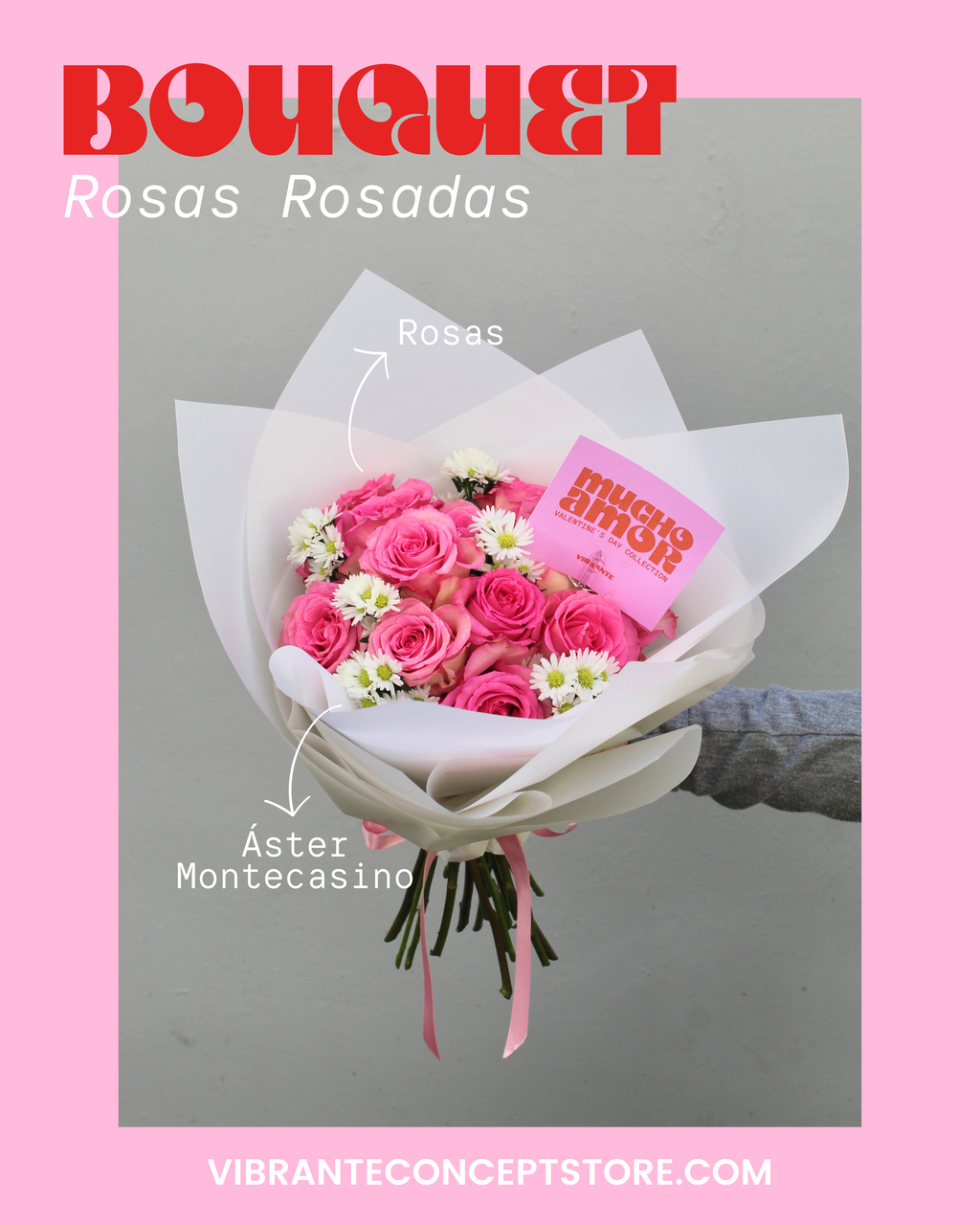 Bouquet Rosas Rosadas