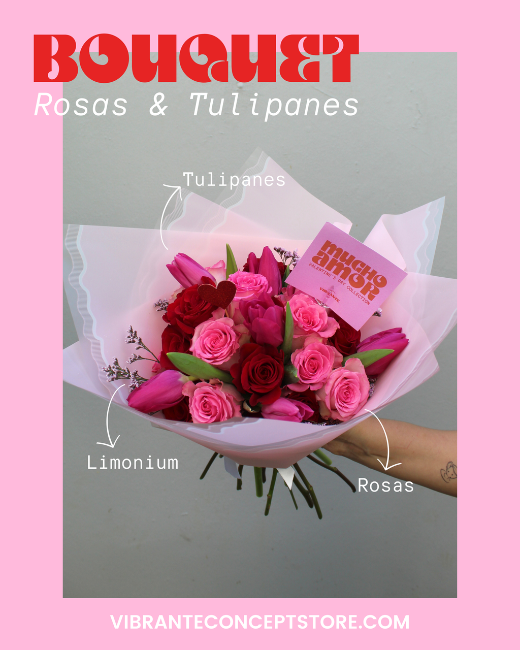 Bouquet Rosas & Tulipanes