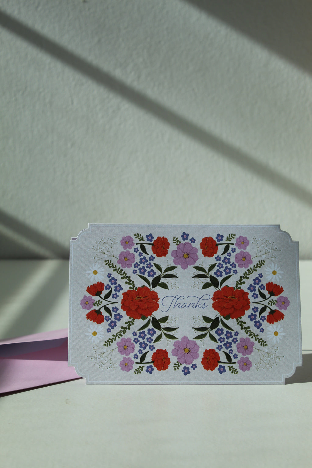 Tarjeta 'Thanks' Floral