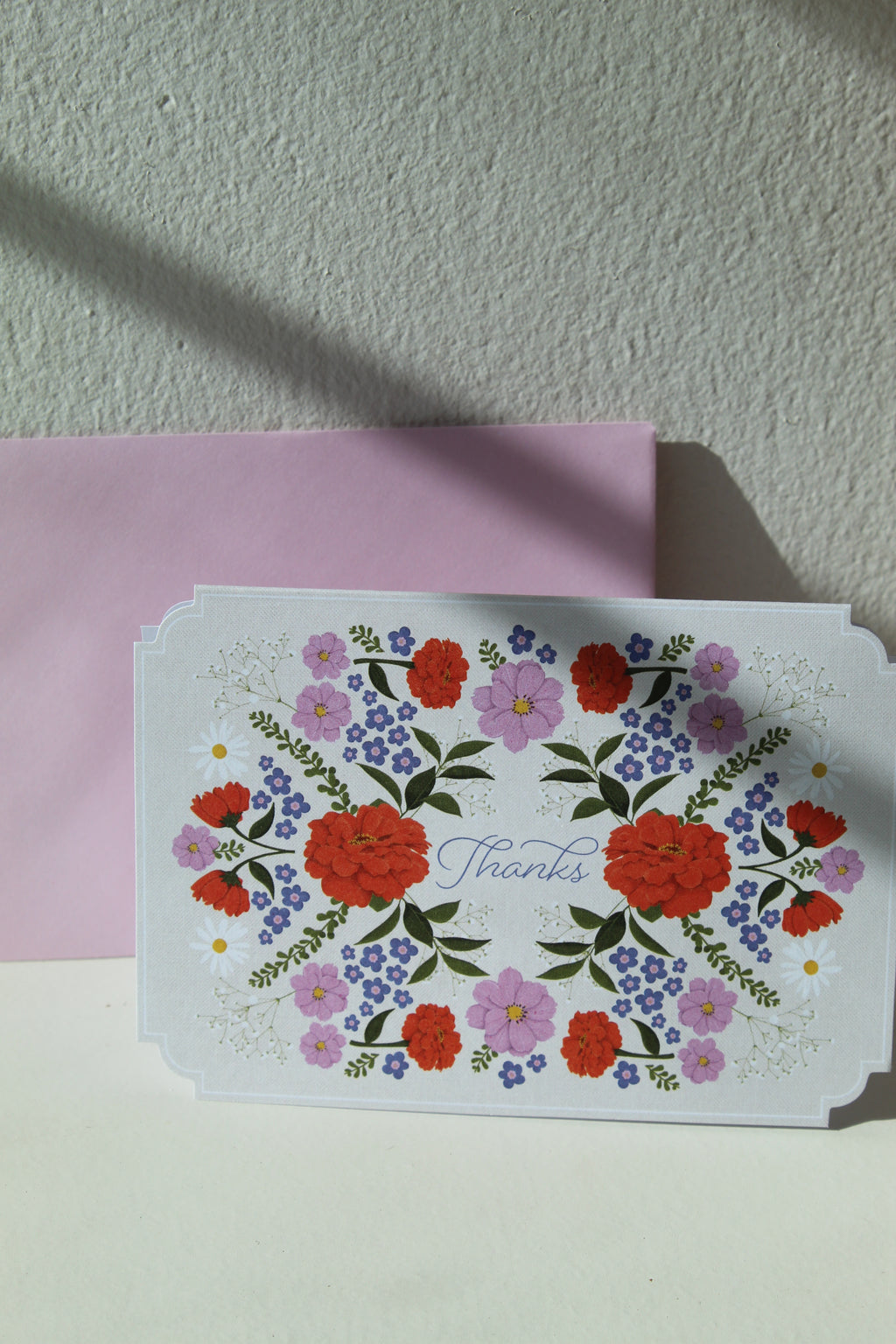 Tarjeta 'Thanks' Floral