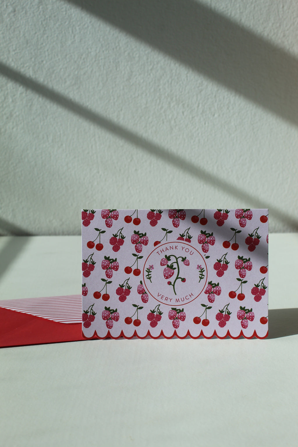 Tarjeta "Thank You Very Much" Cheries