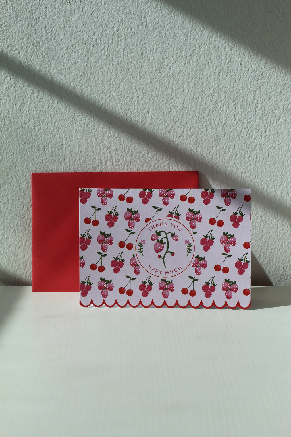 Tarjeta "Thank You Very Much" Cheries