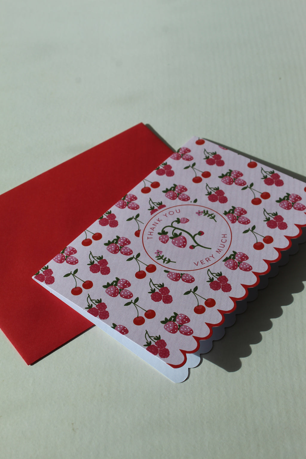 Tarjeta "Thank You Very Much" Cheries