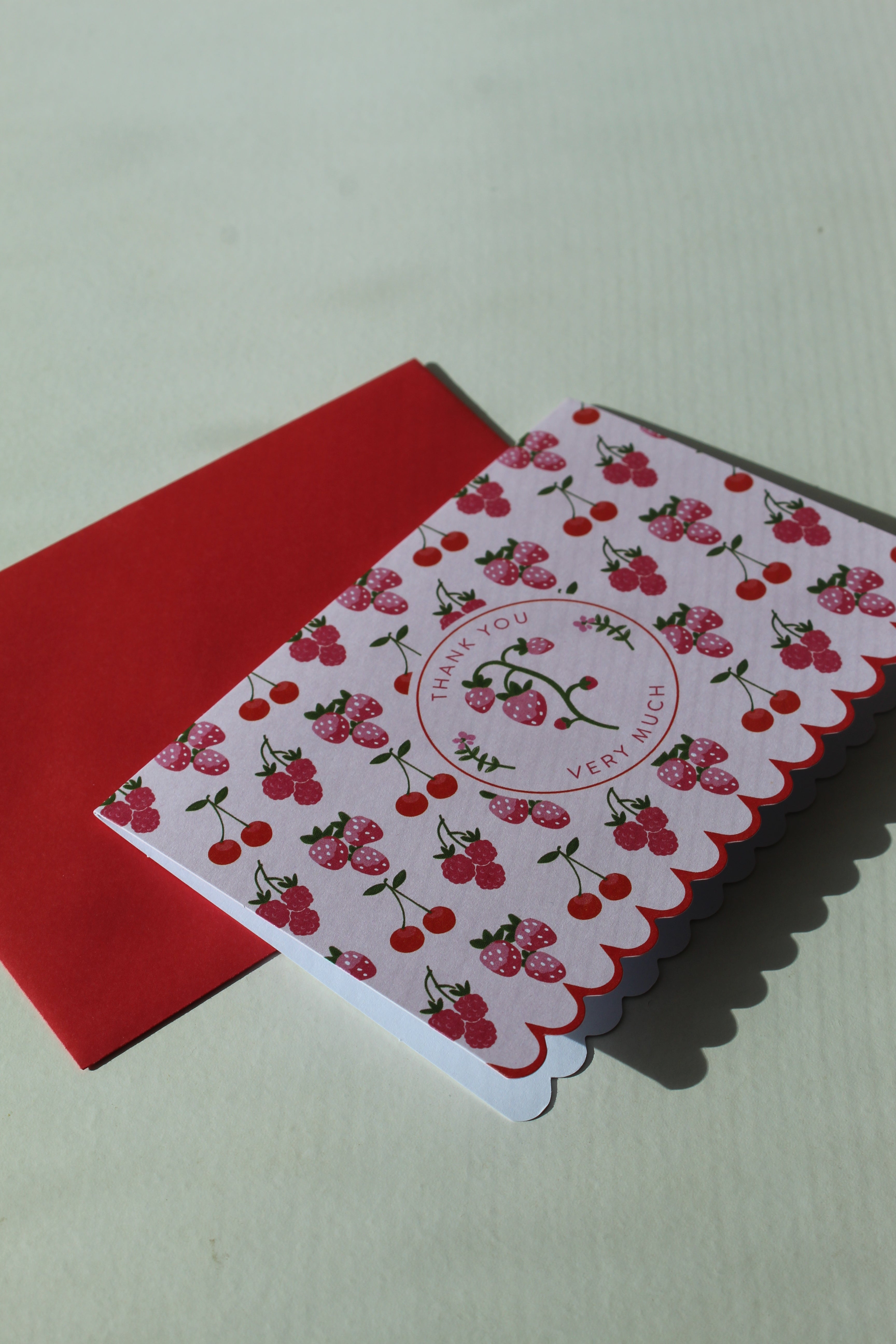 Thank You Very Much Card Cheries