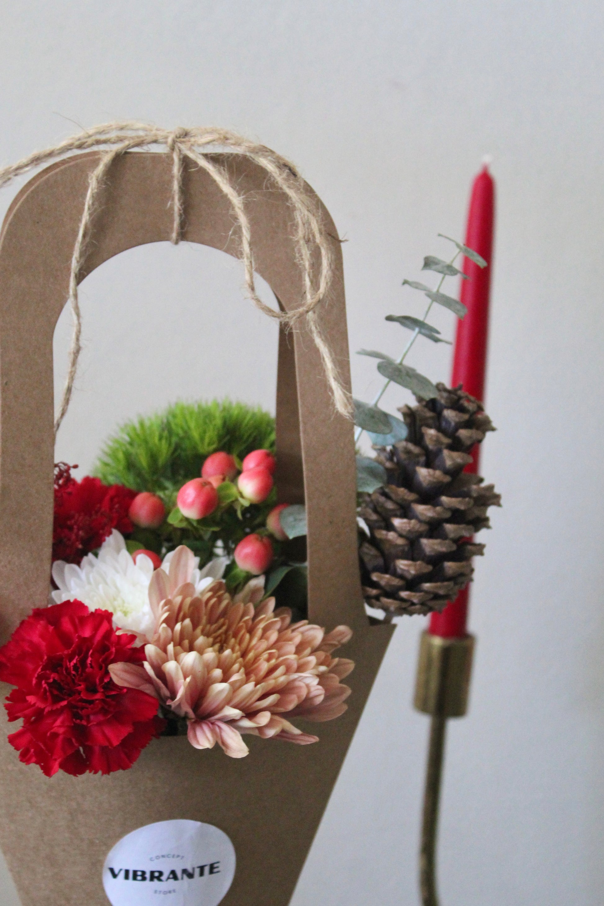 Bolso de Flores Navideño