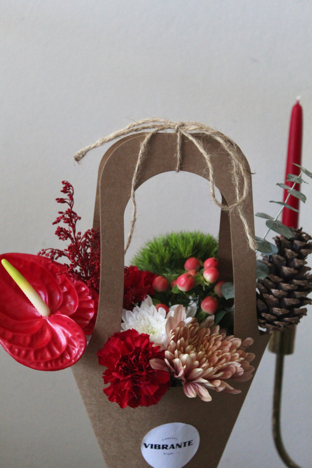 Bolso de Flores Navideño