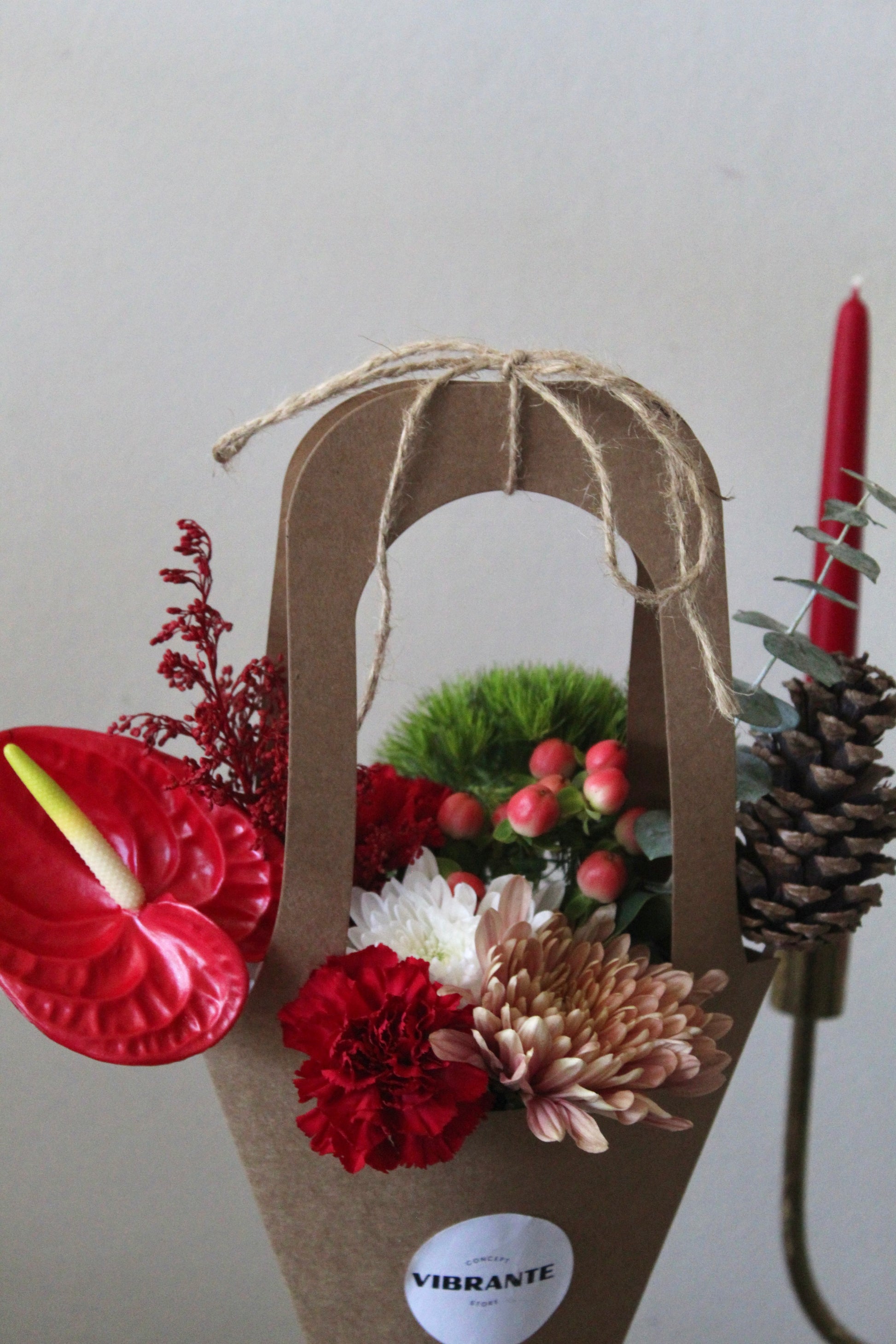 Bolso de Flores Navideño