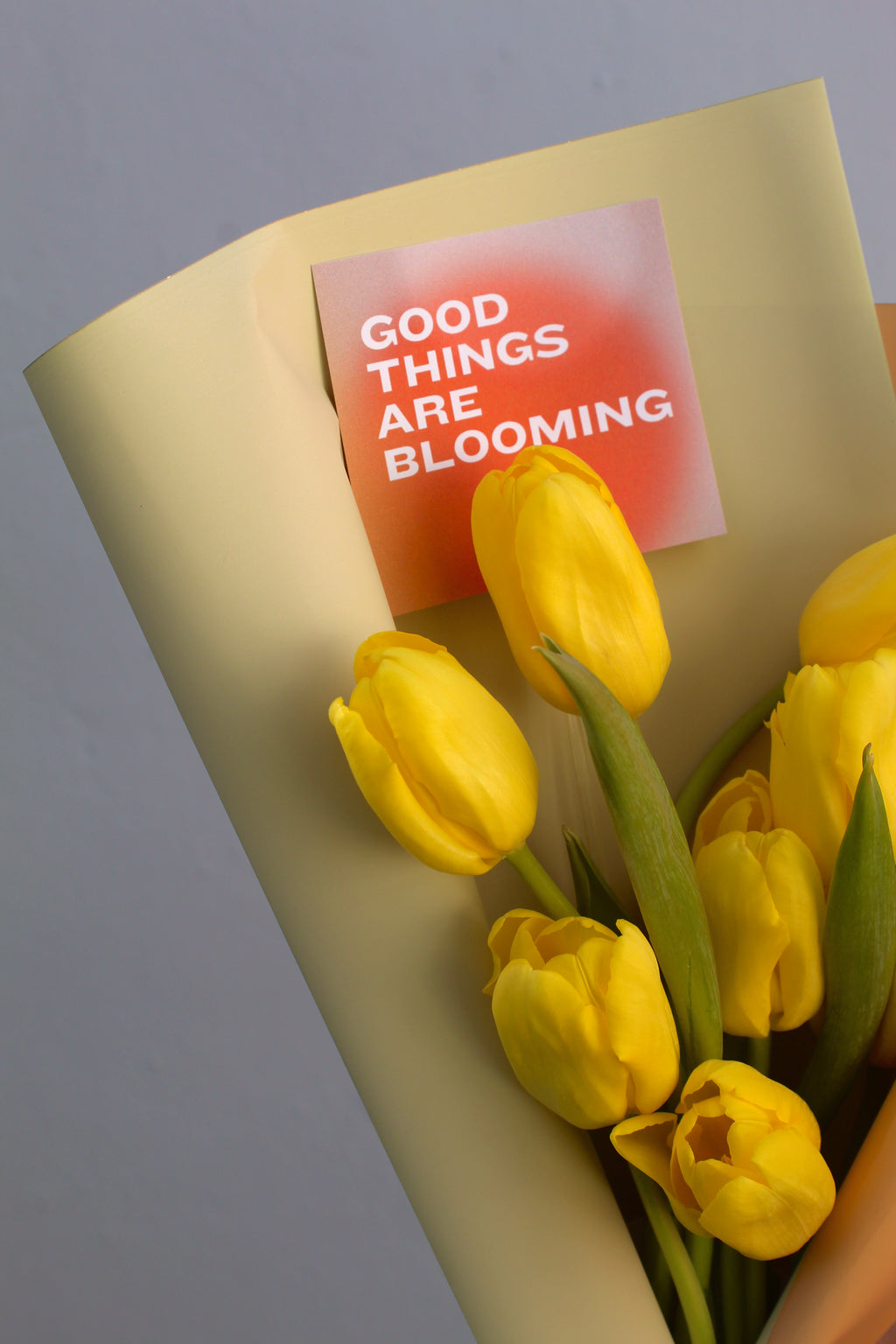 Bouquet Yellow Vibrant Tulips