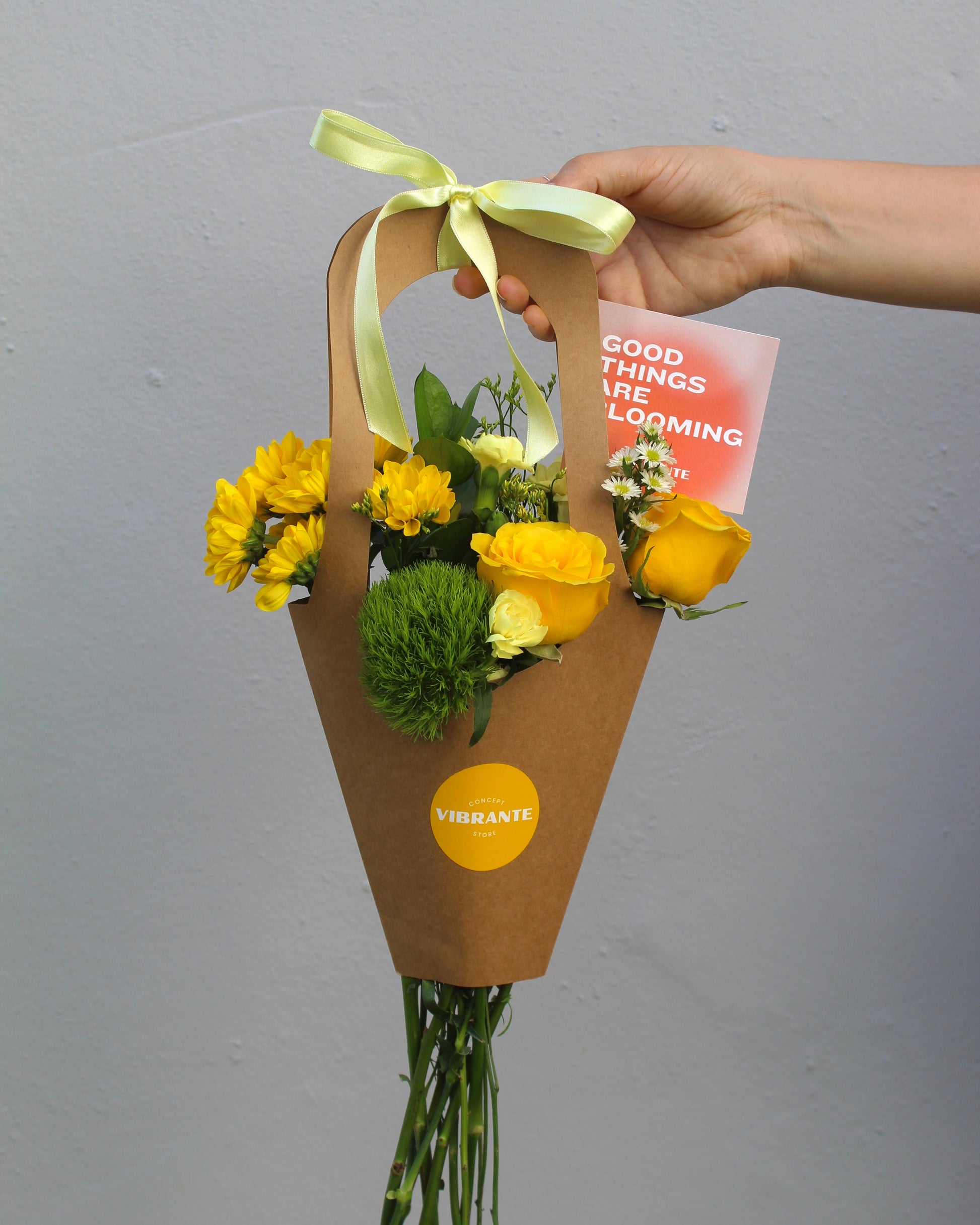 Bouquet Bolso de Flores - Edición Flores Amarillas