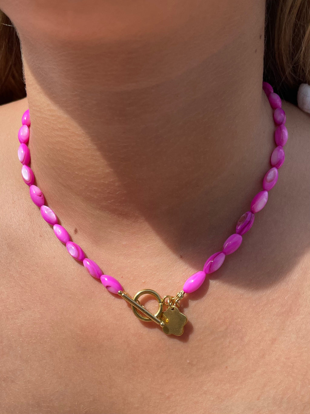 Pink lady necklace