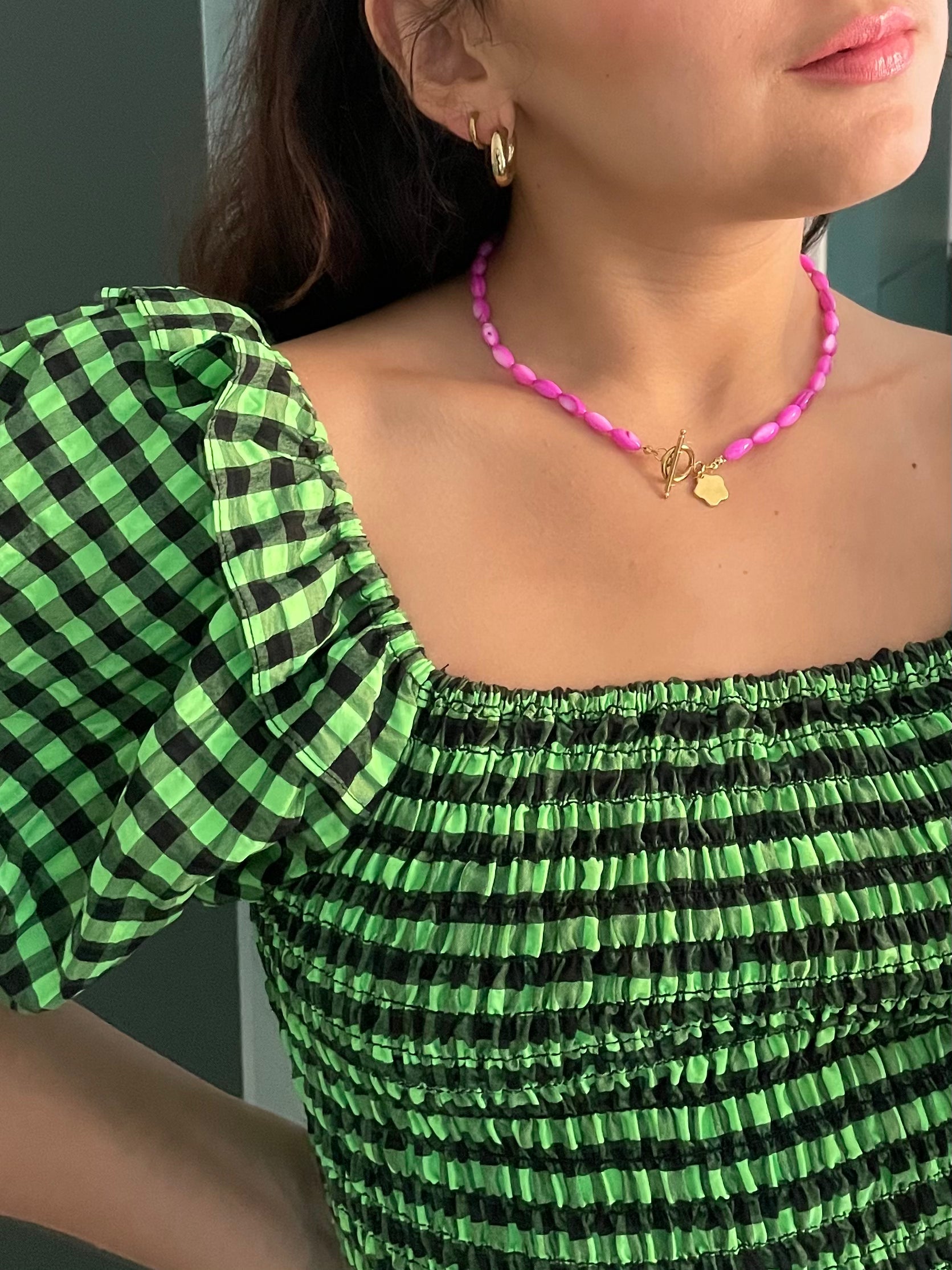 Pink lady necklace