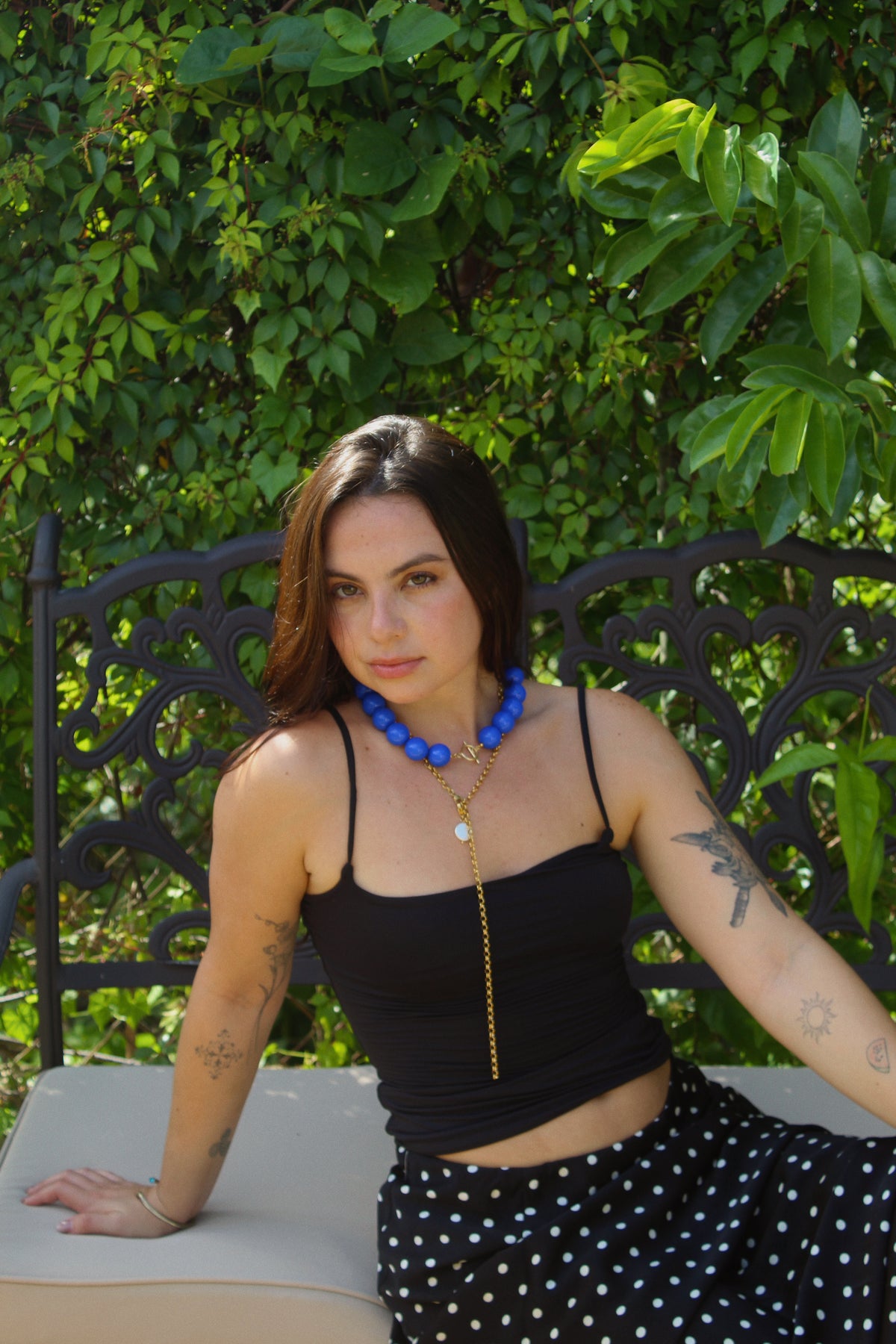 Cobalt Bubble Necklace